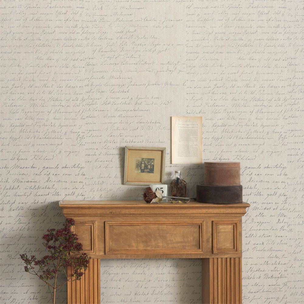 FLAX WALLPAPER | Antique Diary | FWP-AND-01